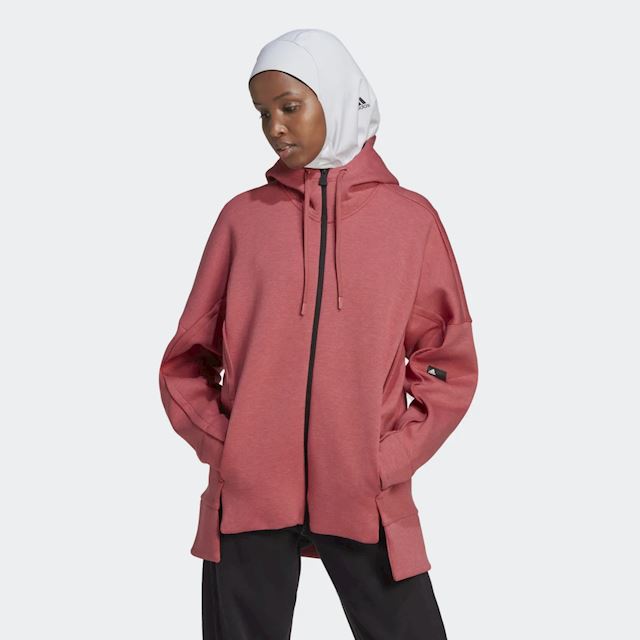 adidas Mission Victory Loose Fit Full-Zip Hoodie | HN4812 | FOOTY.COM