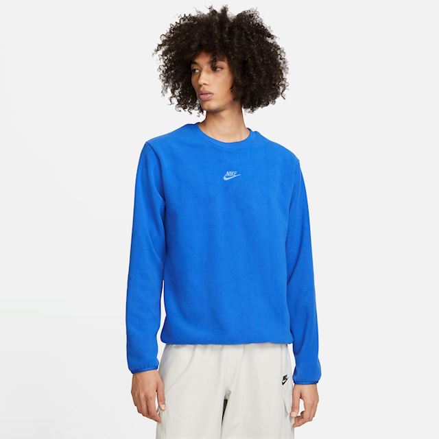 Nike Sportswear Men's Fleece Crew-Neck Sweatshirt - Blue | FJ0727-480 ...