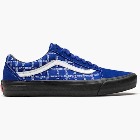 vans old skool supreme grid blue