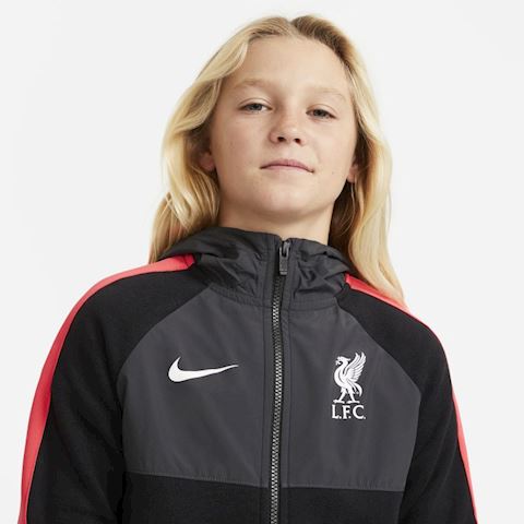 Nike Liverpool F.C. Older Kids' Full-Zip Hoodie - Black ...