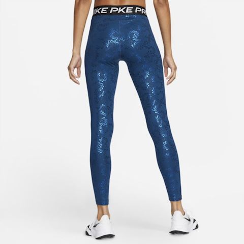 Nike Pro Women's Mid-Rise All-over Print Leggings - Blue | DQ6228-460 ...