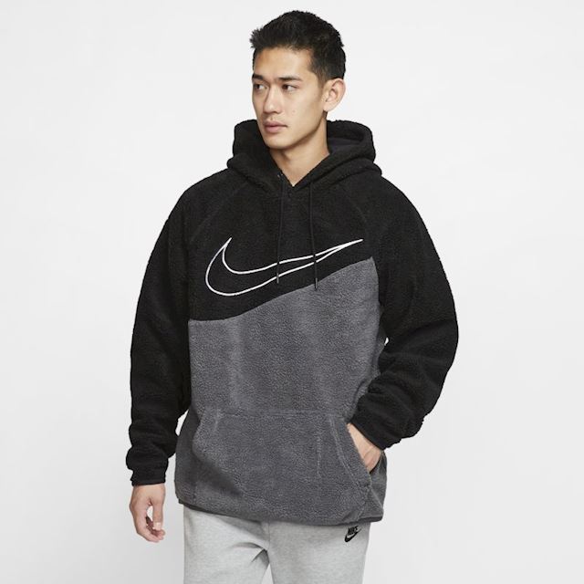 Nike Sportswear Swoosh Pullover Hoodie - Black | BV5314-010 | FOOTY.COM