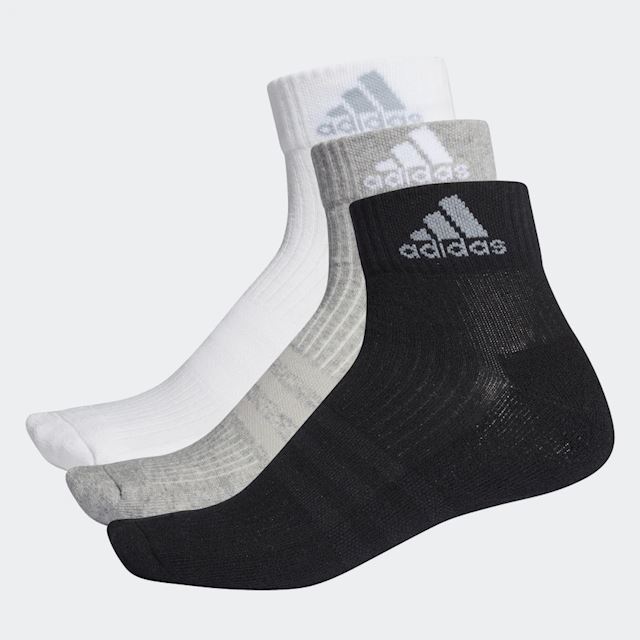 adidas 3-Stripes Performance Ankle Socks 3 Pairs | AH9872 | FOOTY.COM