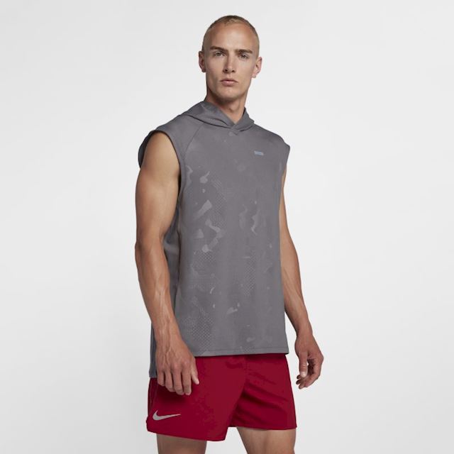 nike sleeveless running hoodie