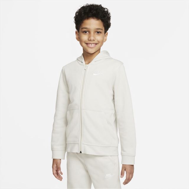 Nike Sportswear Club Older Kids' (Boys') French Terry Full-Zip Hoodie - Grey | DD1698-072 