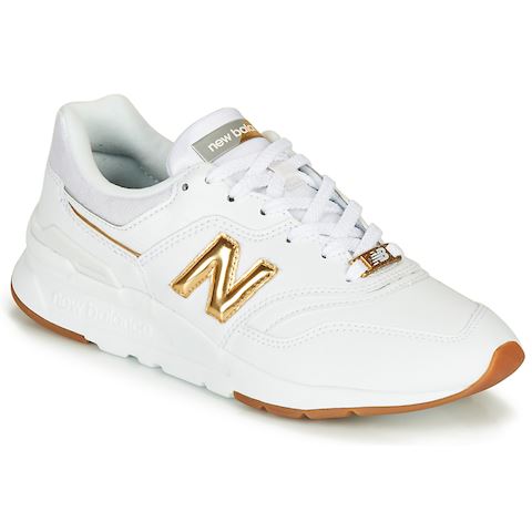New Balance 997H Shoes - White/Gold | CW997HAH | FOOTY.COM