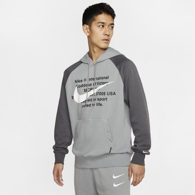 French Terry Pullover Hoodie - Grey 