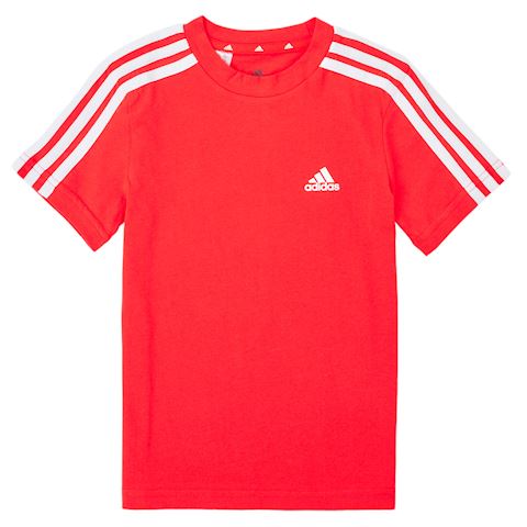 t shirt 3 stripes adidas rouge