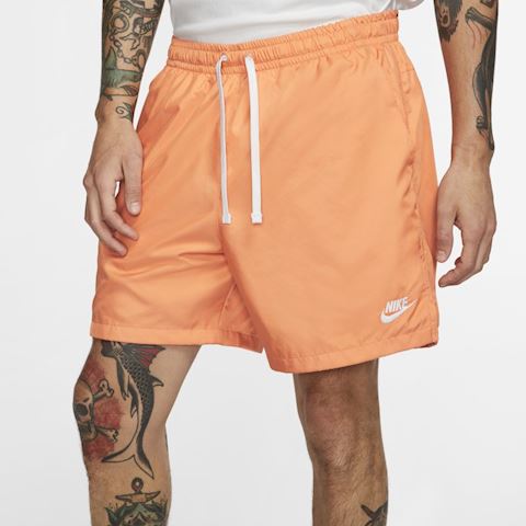 nike woven shorts orange