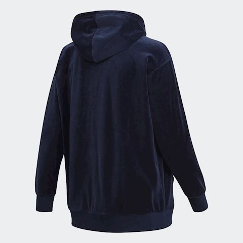 velour trefoil hoodie