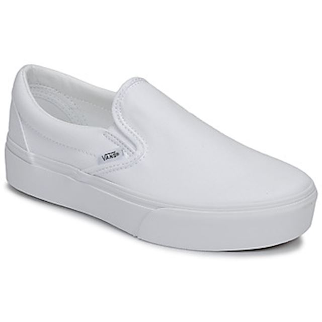 Vans UA Classic Slip-On Platform women's Slip-ons (Shoes) in White ...