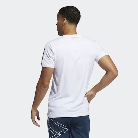 adidas Primeblue AEROREADY 3-Stripes Slim T-Shirt | GQ2164 | FOOTY.COM
