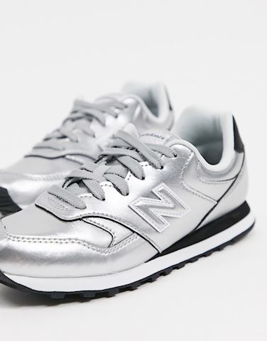 metallic silver new balance