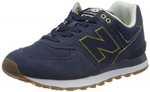 new balance 574 blue and gold