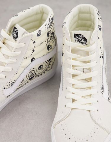 vans sk8 hi bandana white