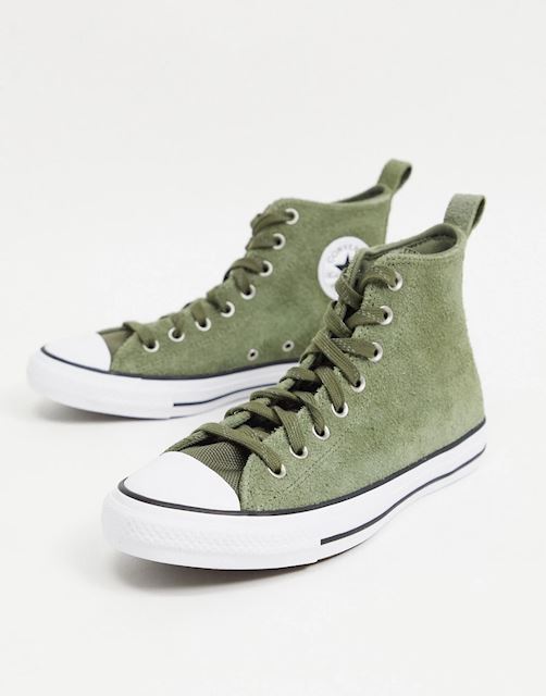 converse khaki mountain club star player trainers