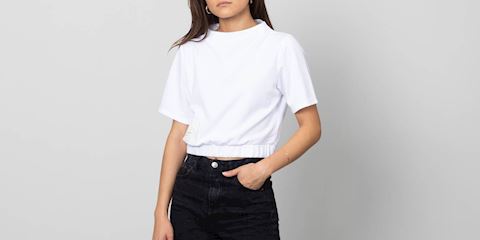 reebok crop tee