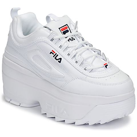 ladies white fila trainers