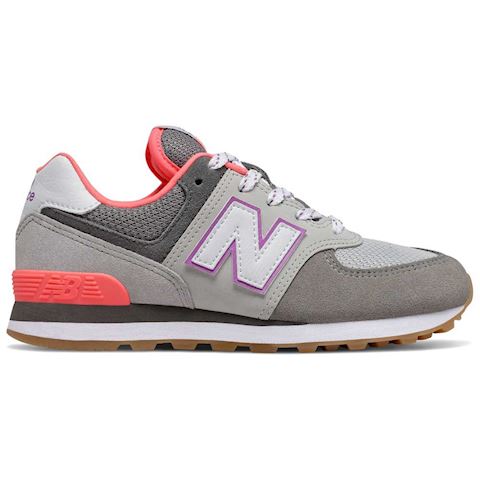 new balance 574 black with tahitian pink & grey