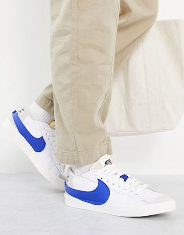 Nike Blazer Low '77 Jumbo trainers in white/blue | DQ8768-100 | FOOTY.COM