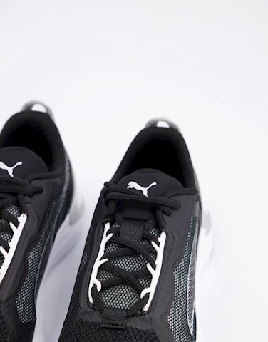 puma training ultraride trainers in black and and silver