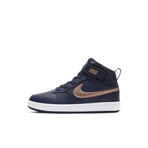 Nike Court Borough Mid 2 Younger Kids' Shoe - Blue | CD7783-400 | FOOTY.COM