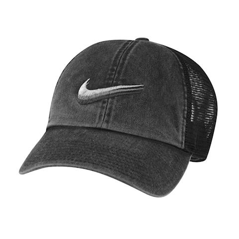 Nike Sportswear Heritage 86 Swoosh Trucker Cap - Black | DC4022-010 ...