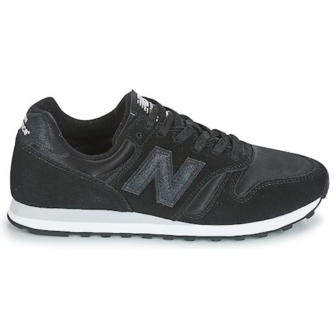 new balance 373 black with silver mink