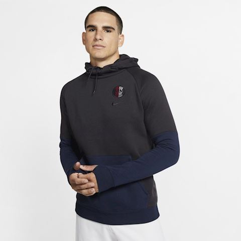 Nike Paris Saint Germain Men S Fleece Pullover Hoodie Grey