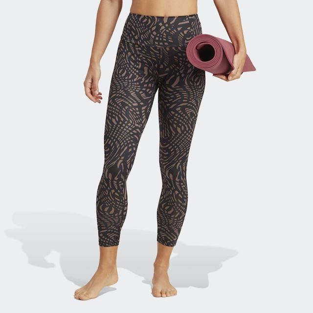 adidas Yoga Essentials Printed 7/8 Leggings | IC8303 | FOOTY.COM