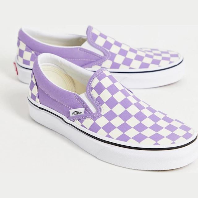Vans Slip-On checkerboard trainers in lilac-Purple | VN0A33TB9HM1 ...