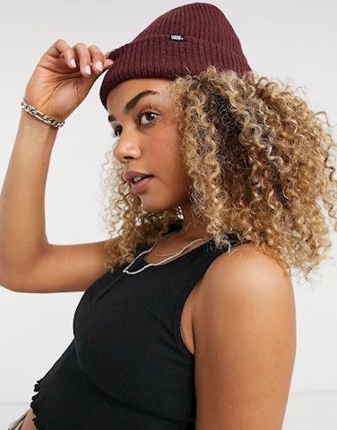 burgundy vans beanie