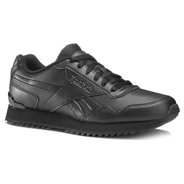 Reebok Royal Glide Ripple Clip Mens Trainers - Black | CN1831 | FOOTY.COM