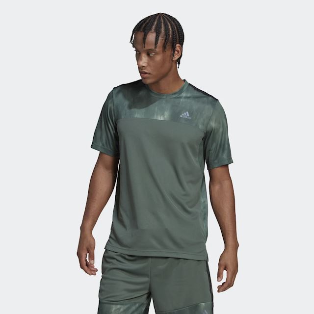 adidas AEROREADY Workout Chalk Print Training T-Shirt | HN8539 | FOOTY.COM