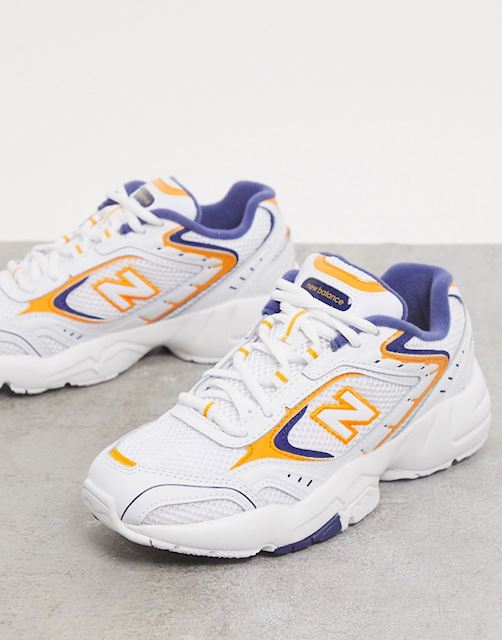new balance 452 black white trainers