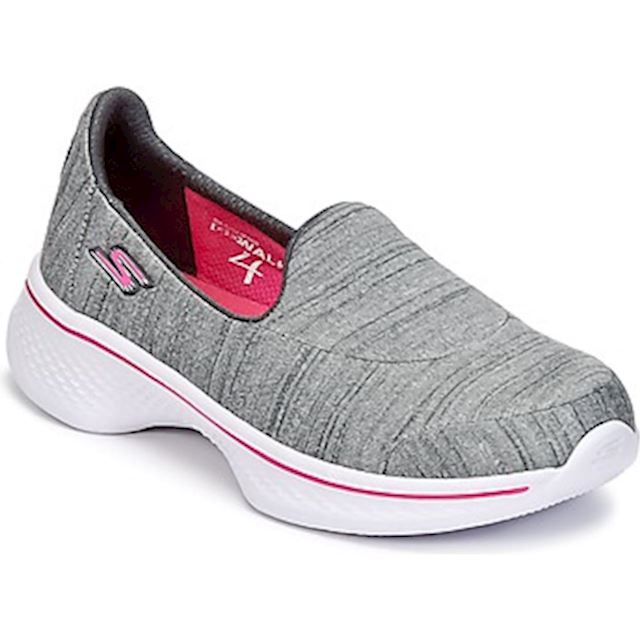 Skechers GO WALK 4 girls's Slip-ons (Shoes) in Grey | 81122L-GRY ...
