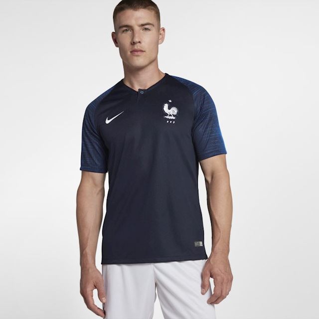 Nike France Mens SS Home Shirt 2018 | 893872-451 | FOOTY.COM