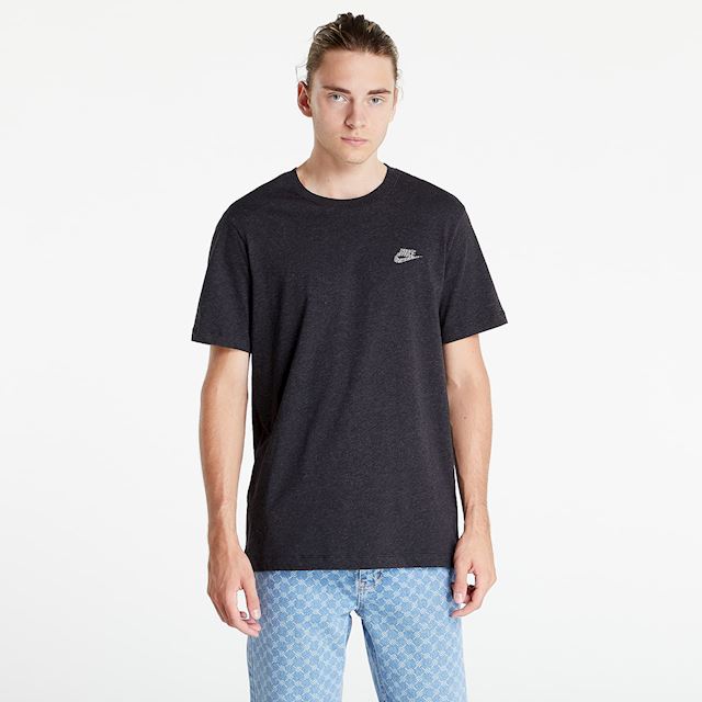 Nike Sportswear Club Men's T-Shirt Black/ Heather | DR7923-010 | FOOTY.COM