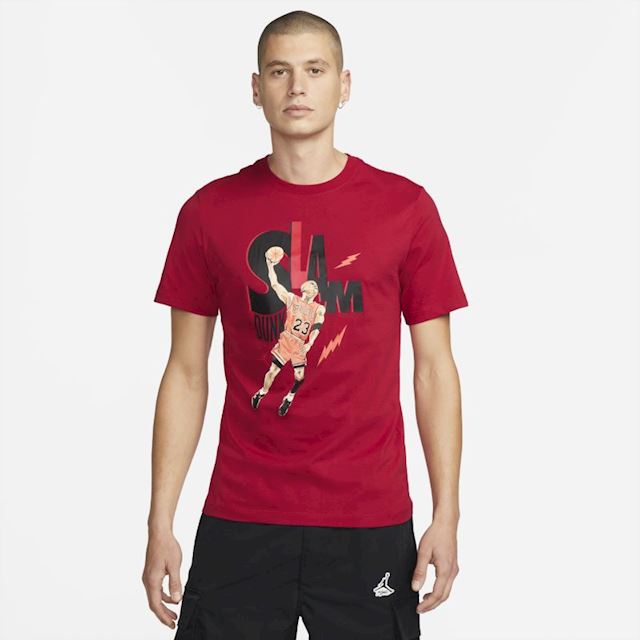 Nike Jordan Game 5 Men's T-Shirt - Red | DH8948-687 | FOOTY.COM