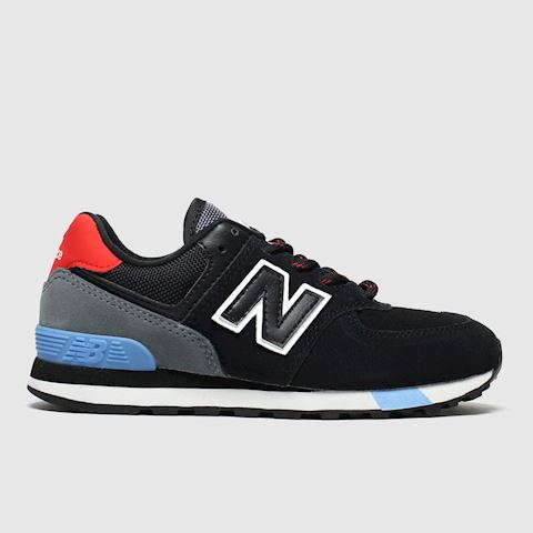 new balance 574 black with velocity red