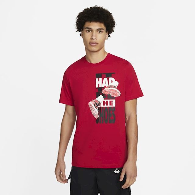 Nike Jordan 'The Shoes' Men's T-Shirt - Red | DH8952-687 | FOOTY.COM