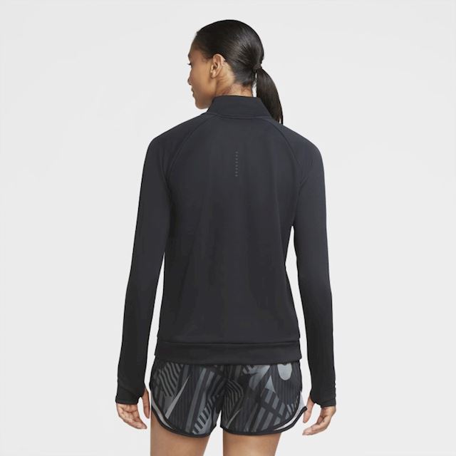 Womens Nike Fitness Tops | Pacer 1/4 Zip Plus Size Top Black - Makehardcidereasy