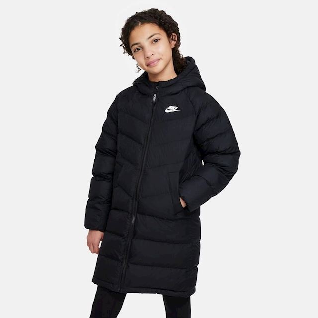 Nike Jacket Nsw Synthetic-fill Parka - Black/white Kids | DX1268-010 ...