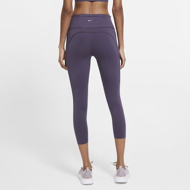 Nike Epic Luxe Women's Mid-Rise Crop Pocket Running Leggings - Purple ...