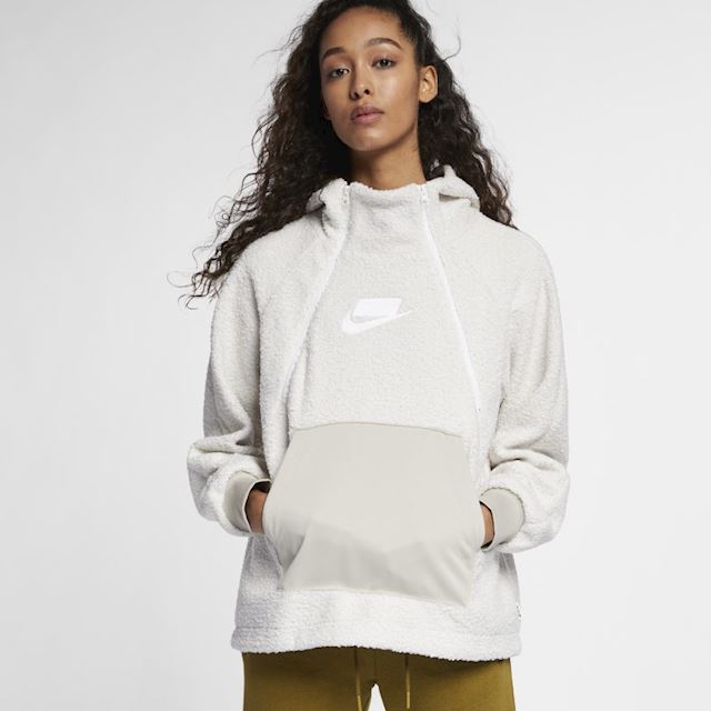 Nike Sportswear NSW Women's Pullover Sherpa Hoodie - White | AJ7284-031 ...