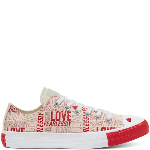 converse love fearlessly chuck taylor all star high top shoe
