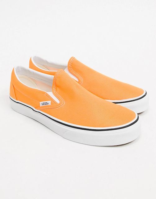 Vans Classic Slip-On trainer in neon orange | VN0A4U38WT4 | FOOTY.COM