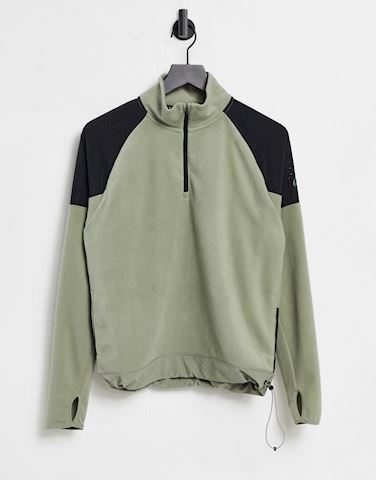 khaki nike half zip