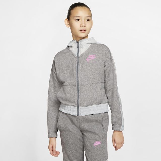Nike Air Older Kids' (Girls') Full-Zip Hoodie - Grey | CJ7411-091 ...