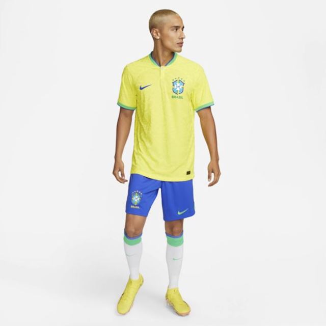 Nike Brazil Mens SS Player Issue Home Shirt 2022 | DN0618-740 | FOOTY.COM